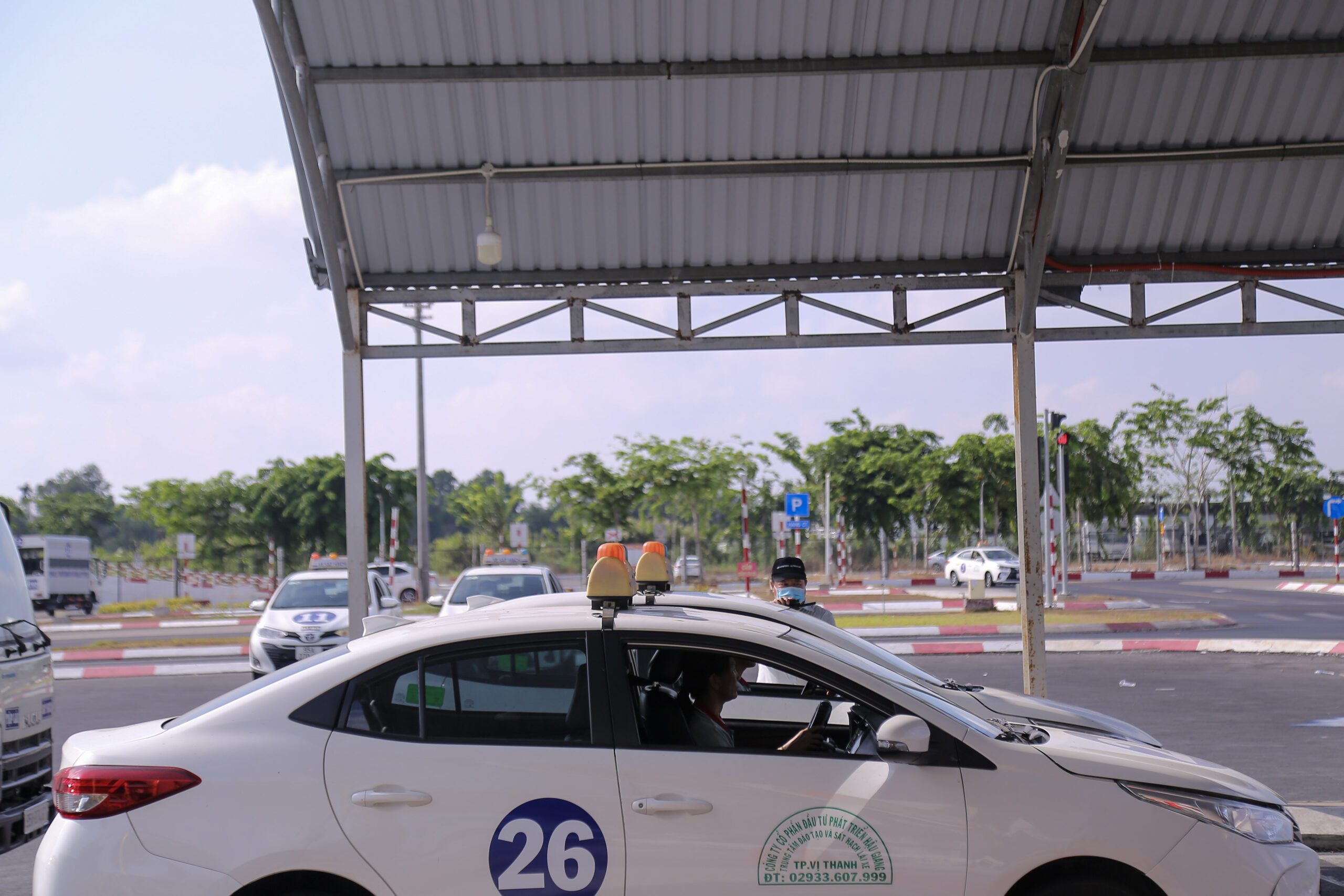 Hình ảnh học viên chuẩn bị tại vạch xuất phát